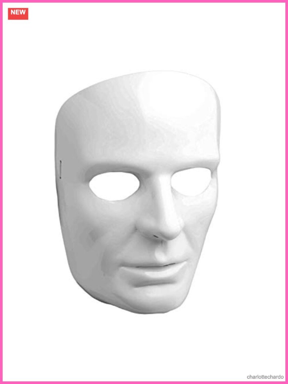 Adult Full Face Costume Mask Plastic Elastic Strap Halloween Cosplay